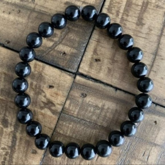 goddess zodiac Other - 8mm Black Onyx Chakra Bead Stretch Bracelet